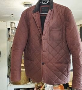 Allsaints mens medium quilted coat